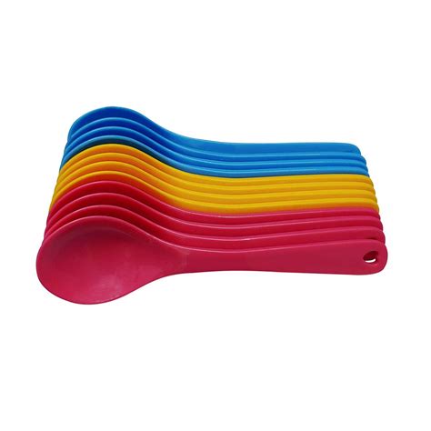 Buy faas 12 Pcs Food Plastic Spoon Set for Baby Feeding Plastic Table ...