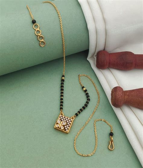 Classy design Bridal Gold-Plated American Diamond Mangal sutra – Kadee ...