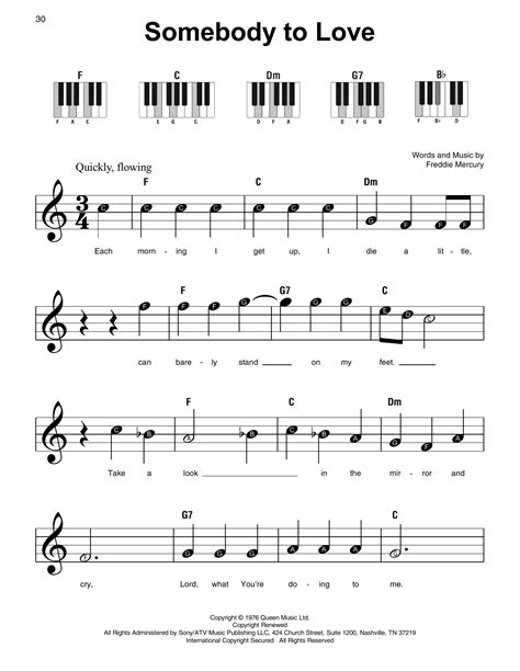 Easy Piano Music Free Printable - Printable Paper Crafts