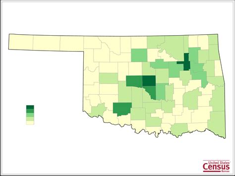 Oklahoma County Population Map Free Download