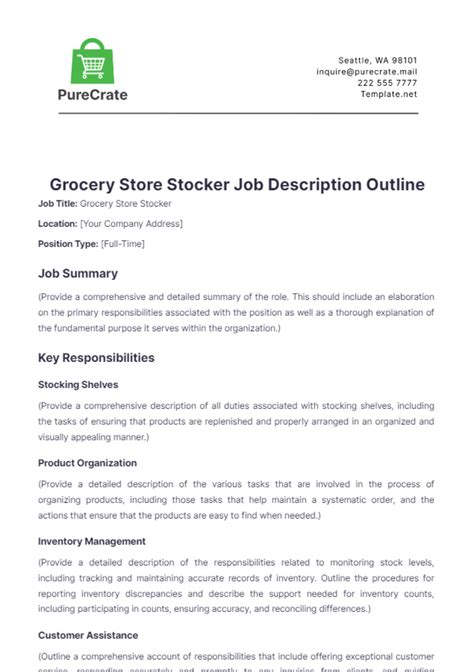 Lowes Overnight Stocker Job Description