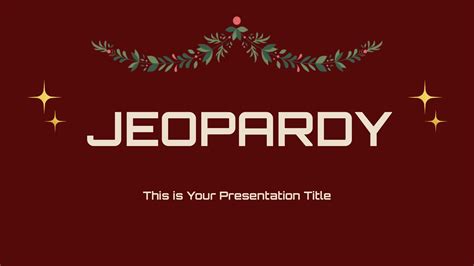 Christmas Jeopardy Template – Free Google Slides Template - NEW!