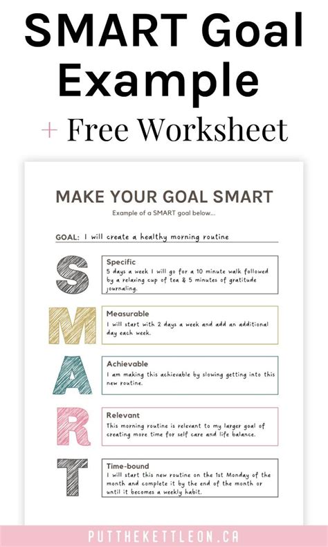 Image result for Smart Goals Printable