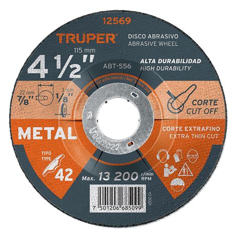 DISCO CORTE METAL 4 1/2" | Materiales Aramburo