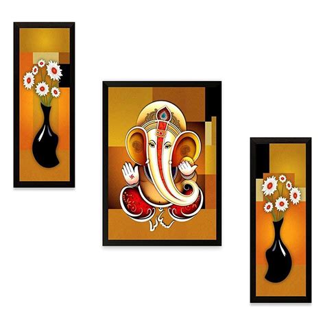 TECHBITE 'Ganesh' Framed Painting (Synthetic, 35 cm x 2 cm x 50 cm ...