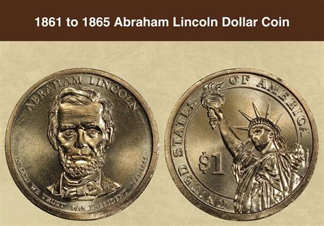 1861 to 1865 Abraham Lincoln Dollar Coin Value (Errors List, "P" & "D ...