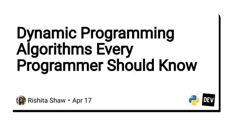 Image result for Advanced Dynamic Programming Algorithms