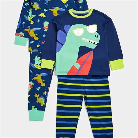 Buy Boys Full Sleeves Pyjama -Blue Online at Best Price | Mothercare
