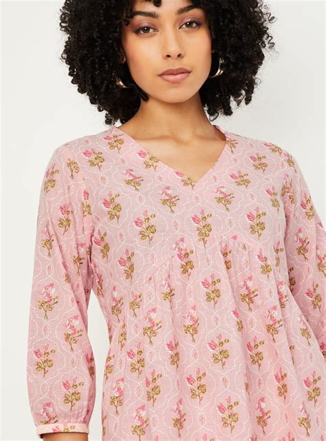 Buy Women Floral Print A-line Kurti Online at just Rs. 499.0 ...