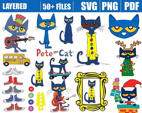 Pete The Cat Clipart Black And White at Shad Bearden blog