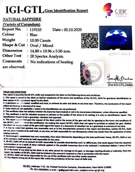 Natural Neelam with Govt Lab Certificate – Gem Selections