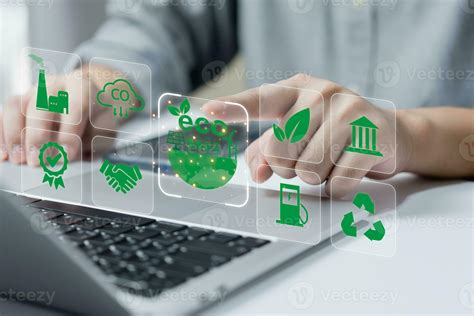 Virtual Global with CO2 reducing icon for concept of decrease carbon dioxide emission ,carbon ...