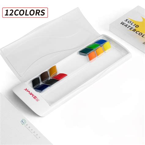 Buy original HIMI - Rhombus Solid Watercolour Paint Set - 12 Colours ...