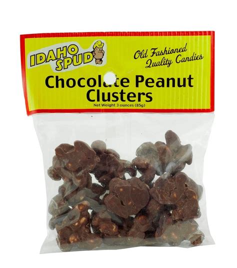 (3 pack) Idaho Spud Milk Chocolate Peanut Clusters 3 oz Idaho Candy ...