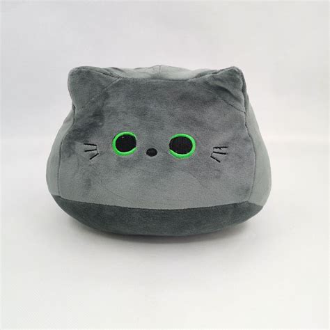 Black Cat Throw Pillow Plush Doll Cat Doll Black Cat Plush Toy Doll ...
