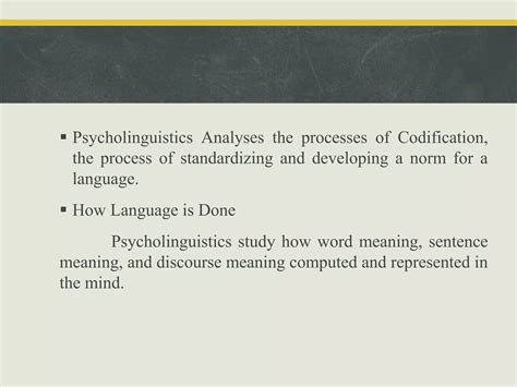 Introduction to psycholinguistics | PPTX