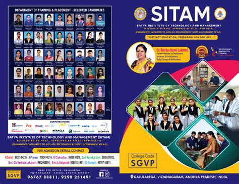 Sitam - Dr. Botcha Jhansi Lakshmi ####### Secretary & Correspondent ...
