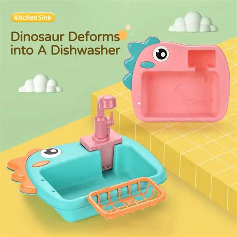 Dinosaurs kitchen sink set(automatic water flow) – DK Toyz