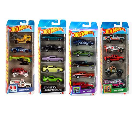 Hot Wheel Pack of 5- Set of 4 Combo Pack - ( Fast & Furious,Priority ...