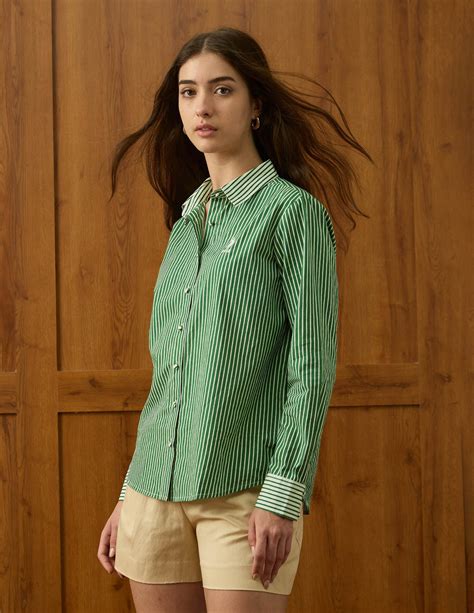 Buy Regular Fit Striped Shirt Green|U.S. Polo Assn. India