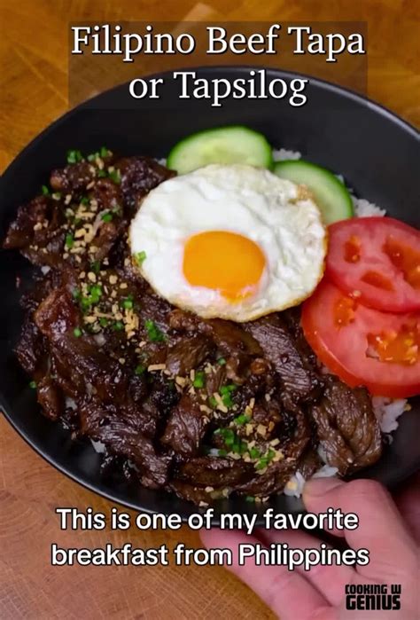 Delicious Filipino Beef Tapa Tapsilog