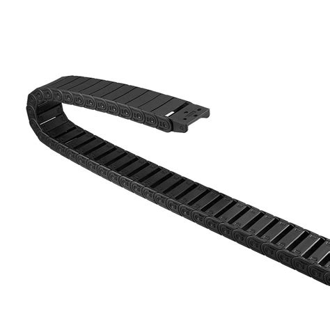 uxcell Drag Chain Cable Carrier Semi Enclosed Open Type with End ...