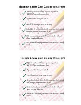 Multiple Choice Math Test-Taking Strategies 的图像结果