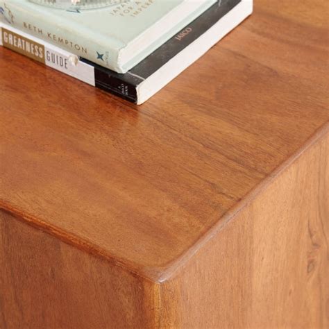 Buy Amanda Block Acacia Wood End Table - Brown from Home Centre at just ...