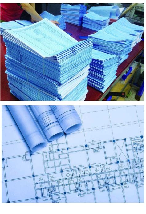 工程图纸打印 晒蓝图CAD出图 数码蓝图工程蓝图 - 比印集市