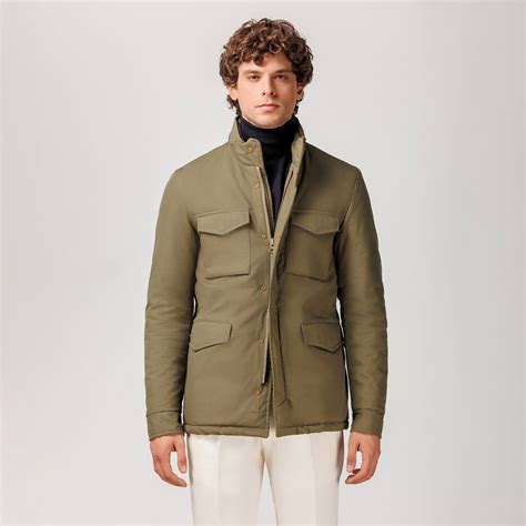 Field Jacket - Men's | Italian Craftsmanship in Military Green