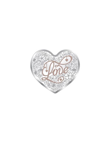 Precious Moments BIS Hallmarked Heart Shape Anniversary Silver Coin Of ...