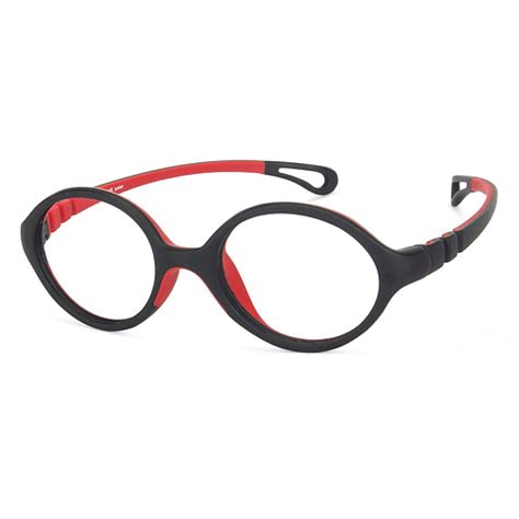 Buy Kids Glasses: Matte Black Red Full Rim Round Kids 2-5 yrs Lenskart ...