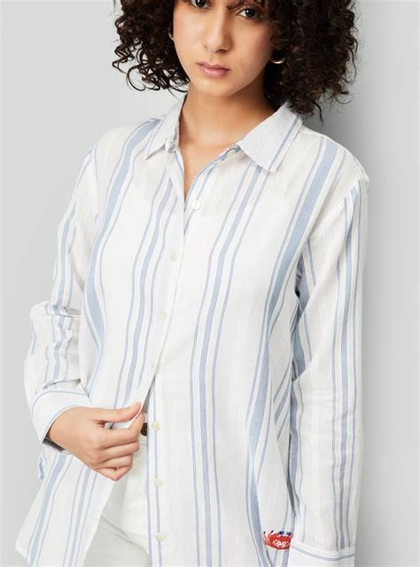 Buy Kalki x Max Women Striped Longline Shirt Online at just Rs. 899.0 ...