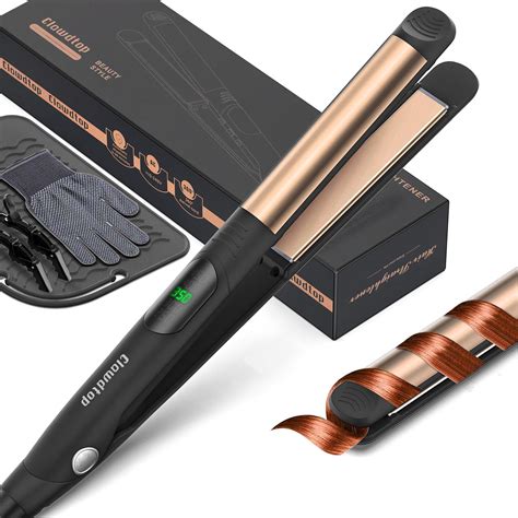 Amazon.com : Hair Straightener and Curler 2 in 1,1 Inch Ceramic Ionic ...