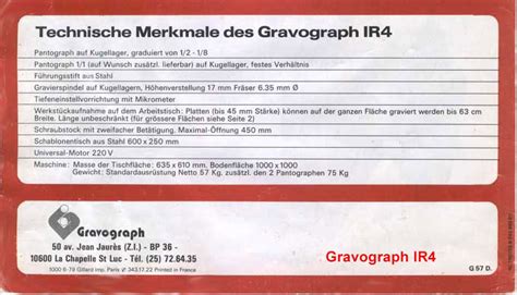 Gravograph IR Pantograph