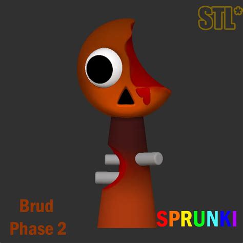 STL Sprunki Incredibox Brud Phase Sprunki STL 3D Character F | 3D ...