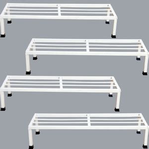 VINAMRA28 24 inches Rectangular Shape Metal Plant Stand, Indoor/Outdoor ...