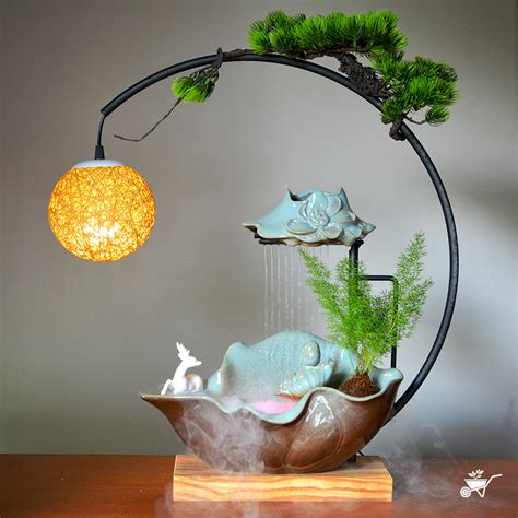 Moonlit Serenity LED Zen Garden Water Fountain | myBageecha