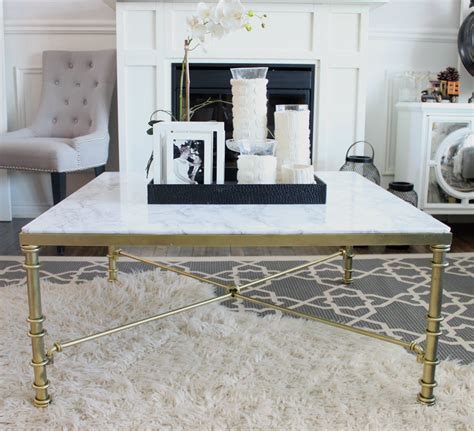 Beige Faux Marble Coffee Table at Alexandra Ronald blog