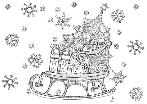 Free Christmas Coloring Pages For Adults