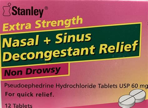 Stanley Decongestant 60mg - - Yurek Pharmacy, Home Healthcare