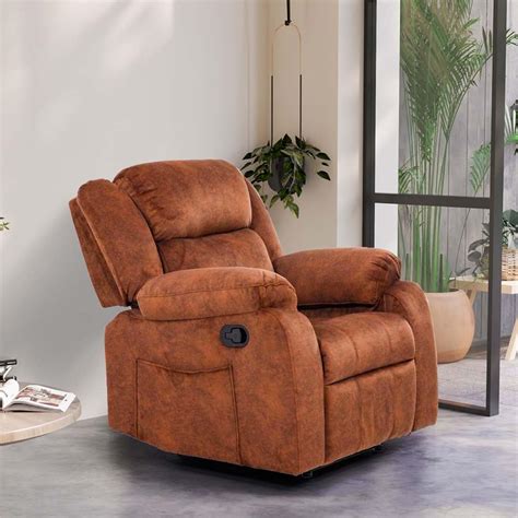 COUCH CULTURE Ease Fabric Manual 1 Seater Recliner | 1 Seater Sofa ...