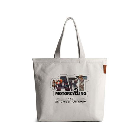 Buy DailyObjects Art Of Motorcycling City Tote Bag (M) Online
