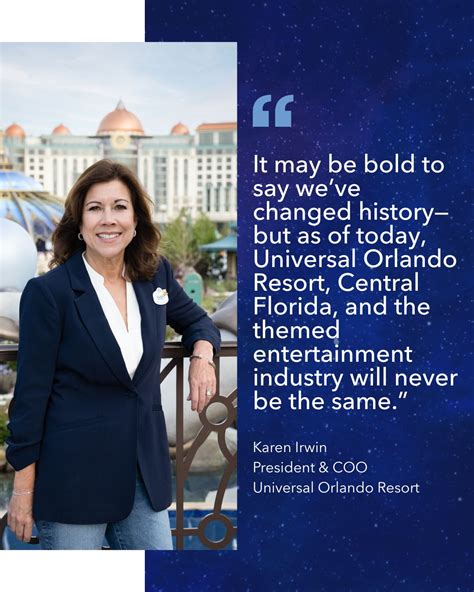 To say I’m proud of my sister, Karen Irwin, and the entire Universal team… | Jim Wright
