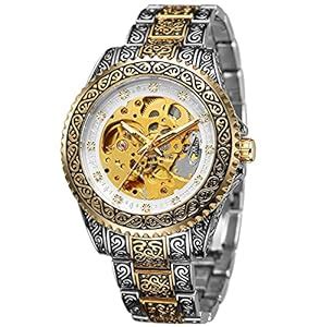 Buy FORSINING Men's Skeleton Engraving Watch Automatic Watch for Men ...