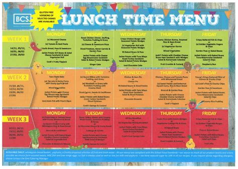 Blandford Elementary School Lunch Menu at Frances Chavez blog
