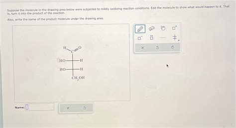 Solved Suppose the molecule in the drawing area below were | Chegg.com