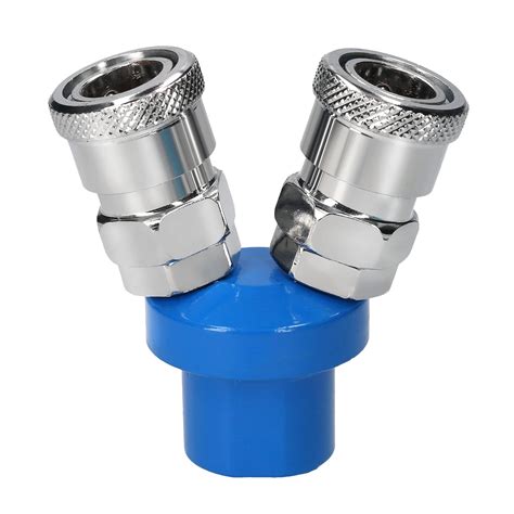 Buy Manifold Block Splitter 2 Way Quick Connect Air Hose Splitter ...