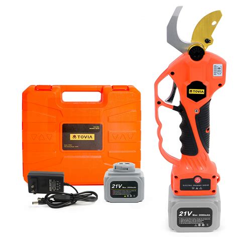 Buy T TOVIA Professional Cordless Electric Pruning Shears, 21V Battery ...