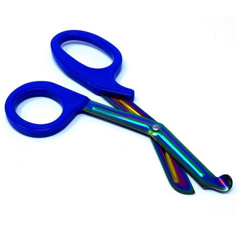 A2Z Scilab Blue Handle with Fluoride Multi Color Blades Trauma Shears 7 ...